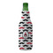 Mustache Print Zipper Bottle Cooler - FRONT (bottle)