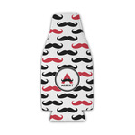 Mustache Print Zipper Bottle Cooler (Personalized)