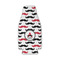 Mustache Print Zipper Bottle Cooler - FRONT (flat)
