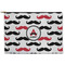 Mustache Print Zipper Pouch (Personalized)