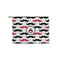 Mustache Print Zipper Pouch - Small - 8.5"x6" (Personalized)