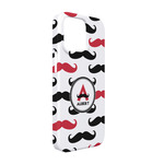 Mustache Print iPhone Case - Plastic - iPhone 13 (Personalized)