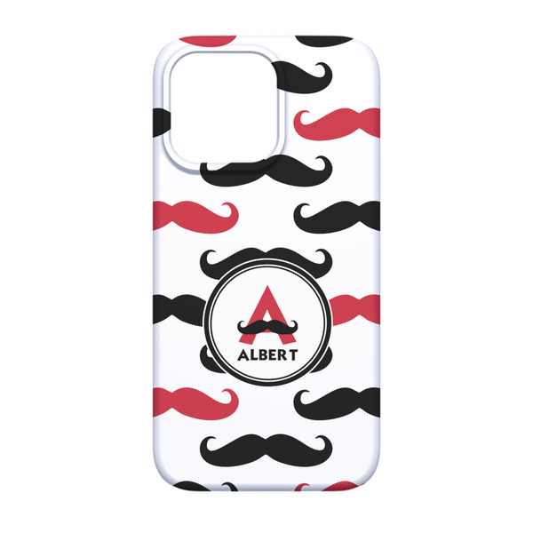 Mustache Print iPhone 13 Pro Case - Back