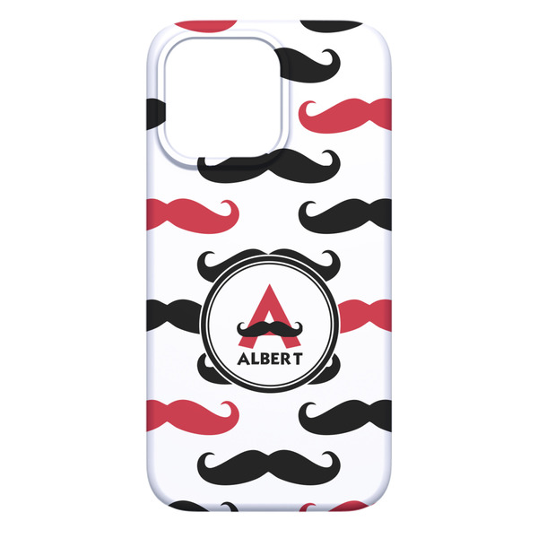 Mustache Print iPhone 13 Pro Max Case - Back