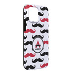 Mustache Print iPhone Case - Rubber Lined - iPhone 13 Pro Max (Personalized)