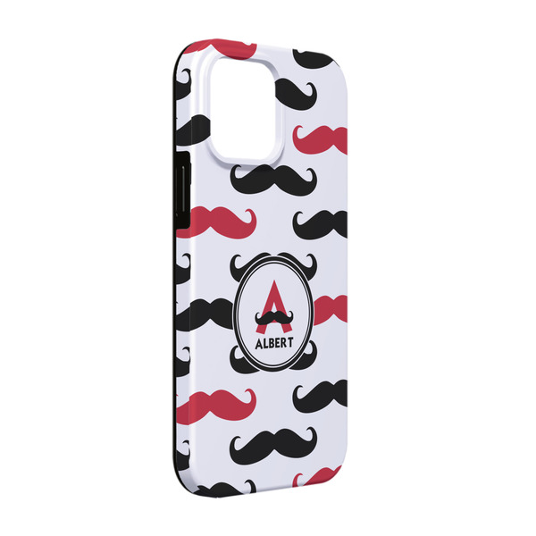 Custom Mustache Print iPhone Case - Rubber Lined - iPhone 13 (Personalized)