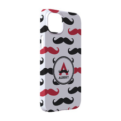 Mustache Print iPhone Case - Plastic - iPhone 14 (Personalized)
