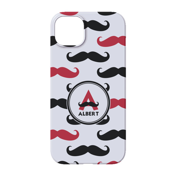 Mustache Print iPhone 14 Case - Back