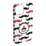 Mustache Print iPhone Case - Plastic (Personalized)