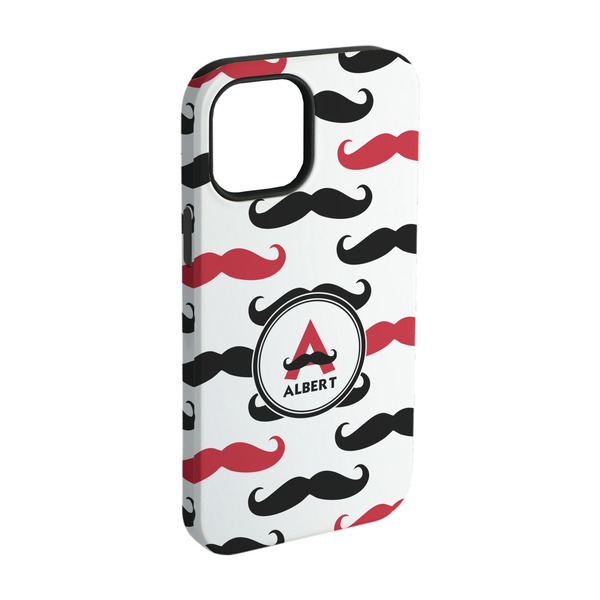 Custom Mustache Print iPhone Case - Rubber Lined - iPhone 15 (Personalized)