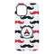Mustache Print iPhone 15 Tough Case - Back