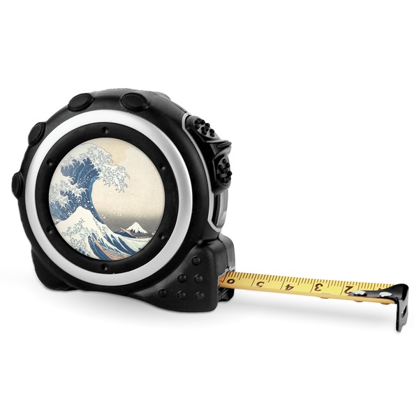 Great Wave off Kanagawa 16 Foot Black & Silver Tape Measures - Front