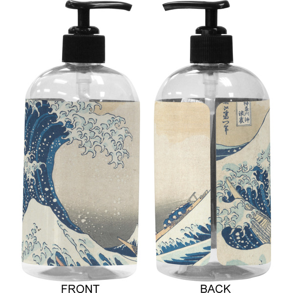 Great Wave off Kanagawa 16 oz Plastic Liquid Dispenser (Approval)