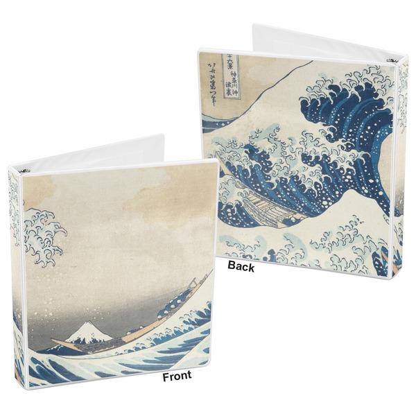Great Wave off Kanagawa 3-Ring Binder Front and Back