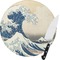 Great Wave off Kanagawa Round Glass Cutting Board - Small