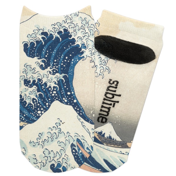Custom Great Wave off Kanagawa Adult Ankle Socks