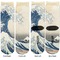 Great Wave off Kanagawa Adult Crew Socks - Double Pair - Front and Back - Apvl
