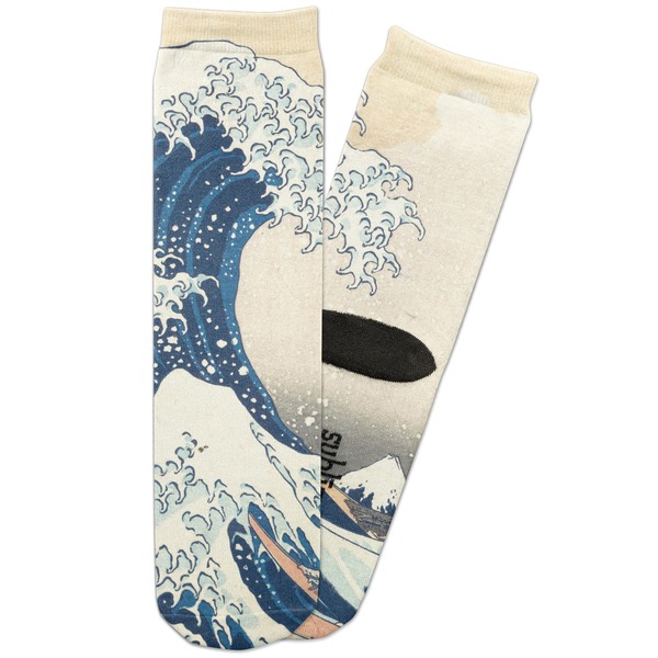 Custom Great Wave off Kanagawa Adult Crew Socks