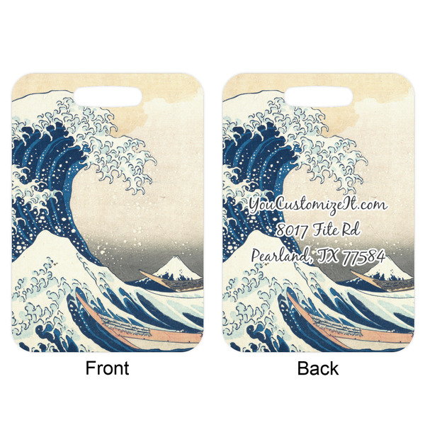 Great Wave off Kanagawa Aluminum Luggage Tag (Front + Back)