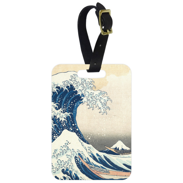 Custom Great Wave off Kanagawa Metal Luggage Tag