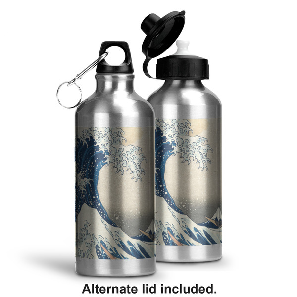 Great Wave off Kanagawa Aluminum Water Bottle - Alternate lid options