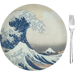 Great Wave off Kanagawa 8" Glass Appetizer / Dessert Plates - Single or Set