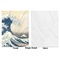 Great Wave off Kanagawa Baby Blanket (Single Sided - Printed Front, White Back)