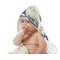 Great Wave off Kanagawa Baby Hooded Towel on Child