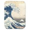 Great Wave off Kanagawa Baby Swaddling Blanket - Flat