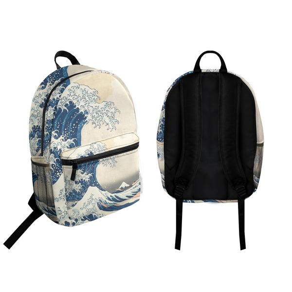 Great Wave off Kanagawa Backpack front and back - Apvl