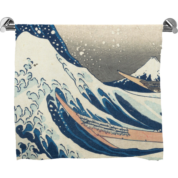 Custom Great Wave off Kanagawa Bath Towel