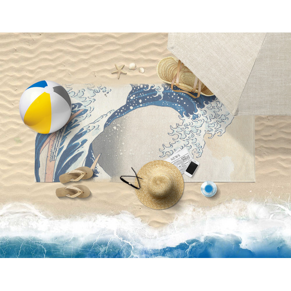 Great Wave off Kanagawa Beach Towel Lifestyle