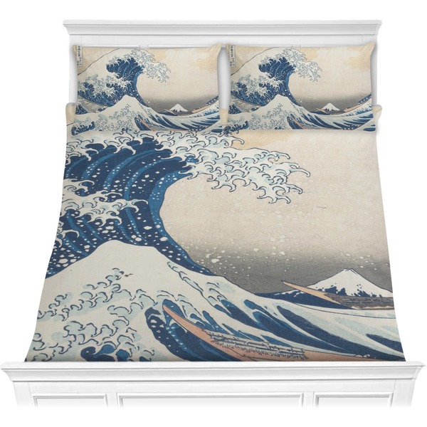 Custom Great Wave off Kanagawa Comforter Set - Full / Queen