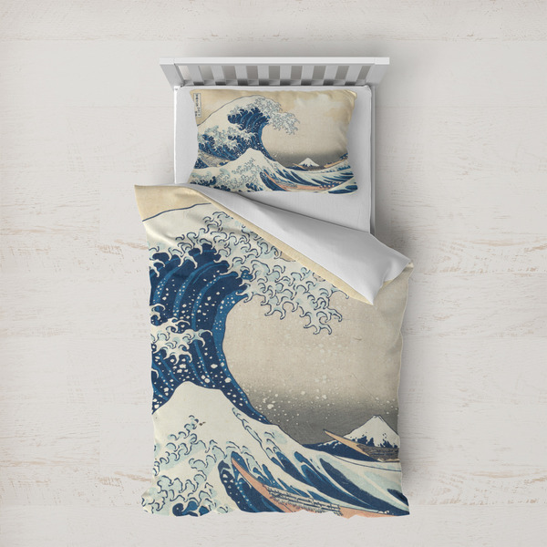 Custom Great Wave off Kanagawa Duvet Cover Set - Twin XL