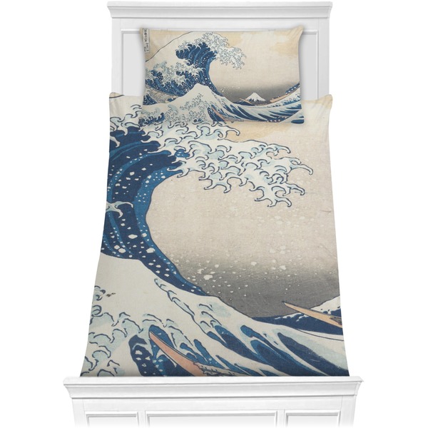 Custom Great Wave off Kanagawa Comforter Set - Twin