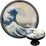 Great Wave off Kanagawa Cabinet Knob (Black)