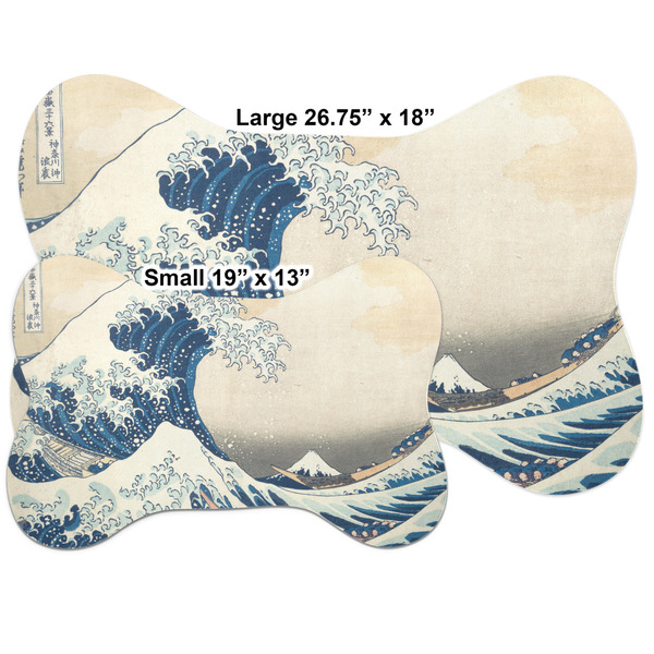 Great Wave off Kanagawa Bone Shaped Mat Comparison