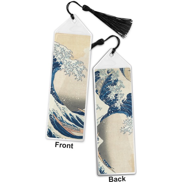 Great Wave off Kanagawa Bookmark with tassel - Front and Back