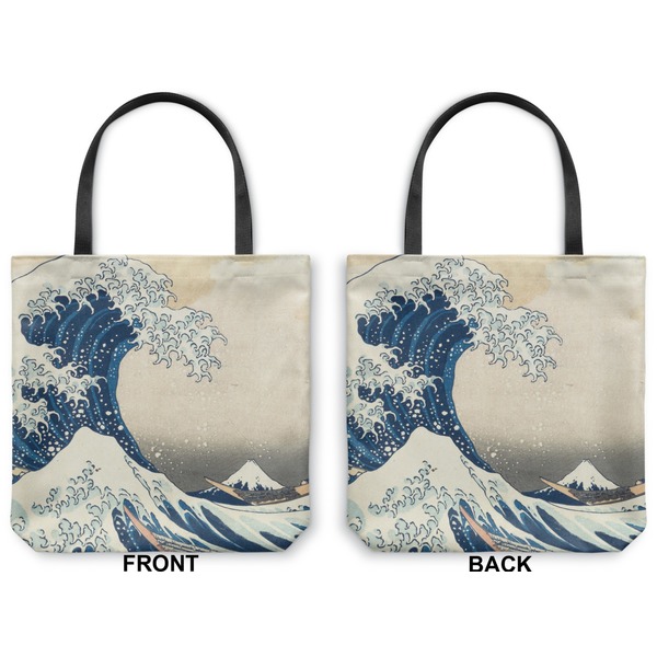 Great Wave off Kanagawa Canvas Tote - Front and Back