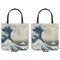 Great Wave off Kanagawa Canvas Tote - Front and Back