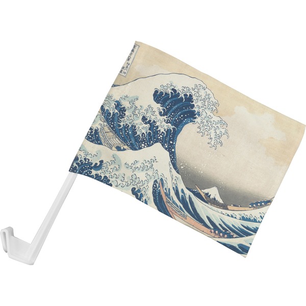 Custom Great Wave off Kanagawa Car Flag - Small