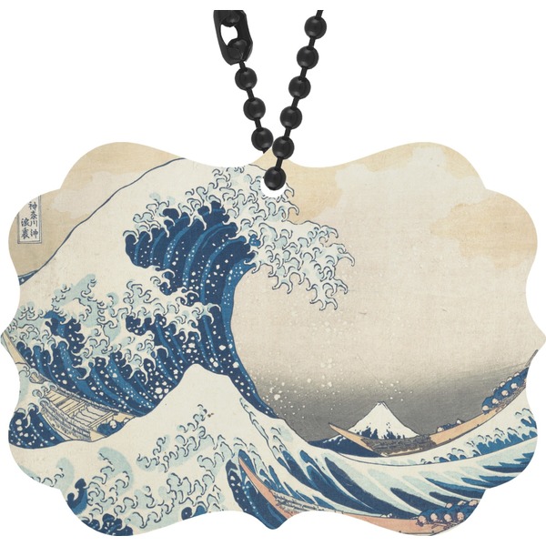 Custom Great Wave off Kanagawa Rear View Mirror Decor