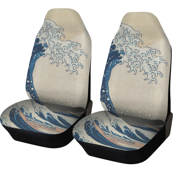 Custom Great Wave off Kanagawa Car Seat Covers (Set of Two)