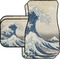 Great Wave off Kanagawa Car Floor Mats Set - 2 Front & 2 Back
