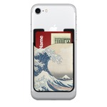 Great Wave off Kanagawa 2-in-1 Cell Phone Credit Card Holder & Screen Cleaner