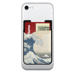 Great Wave off Kanagawa 2-in-1 Cell Phone Credit Card Holder & Screen Cleaner