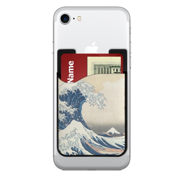 Custom Great Wave off Kanagawa 2-in-1 Cell Phone Credit Card Holder & Screen Cleaner