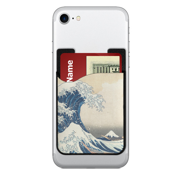 Custom Great Wave off Kanagawa 2-in-1 Cell Phone Credit Card Holder & Screen Cleaner