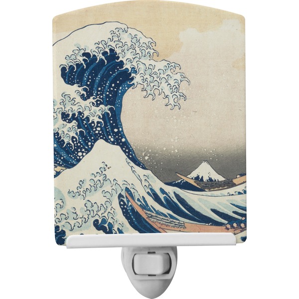 Custom Great Wave off Kanagawa Ceramic Night Light