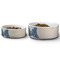 Great Wave off Kanagawa Ceramic Dog Bowls - Size Comparison